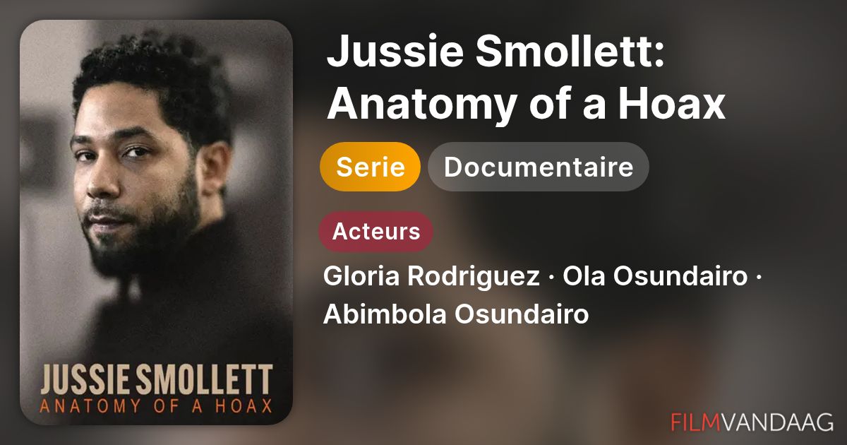 Volledige Cast van Jussie Smollett Anatomy of a Hoax (serie,
