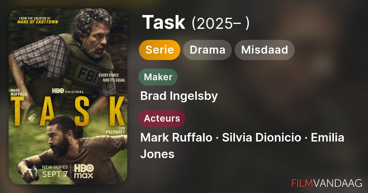 Task (serie, 2025– ) - FilmVandaag.nl