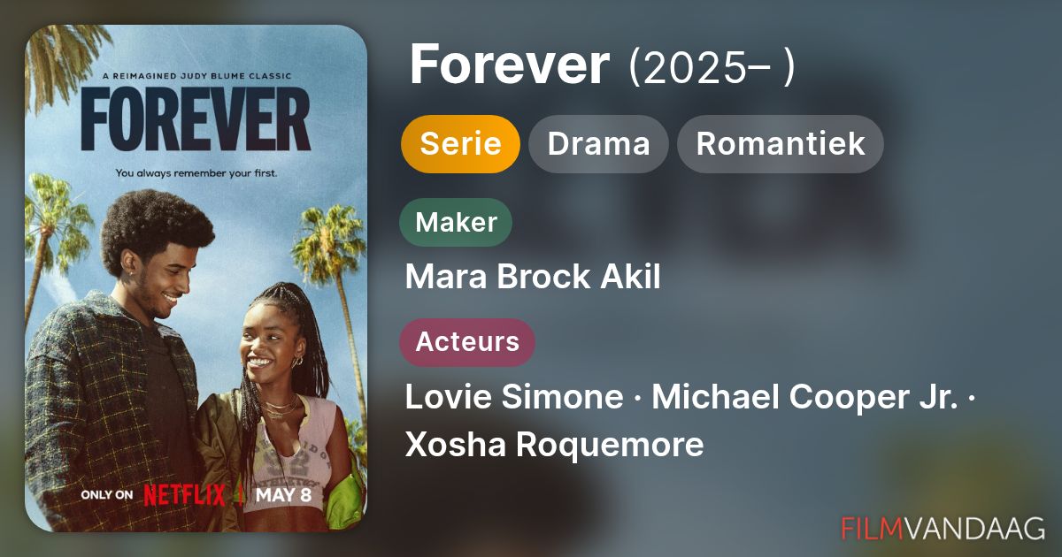 Volledige Cast van Forever (serie, 2025– ) - FilmVandaag.nl