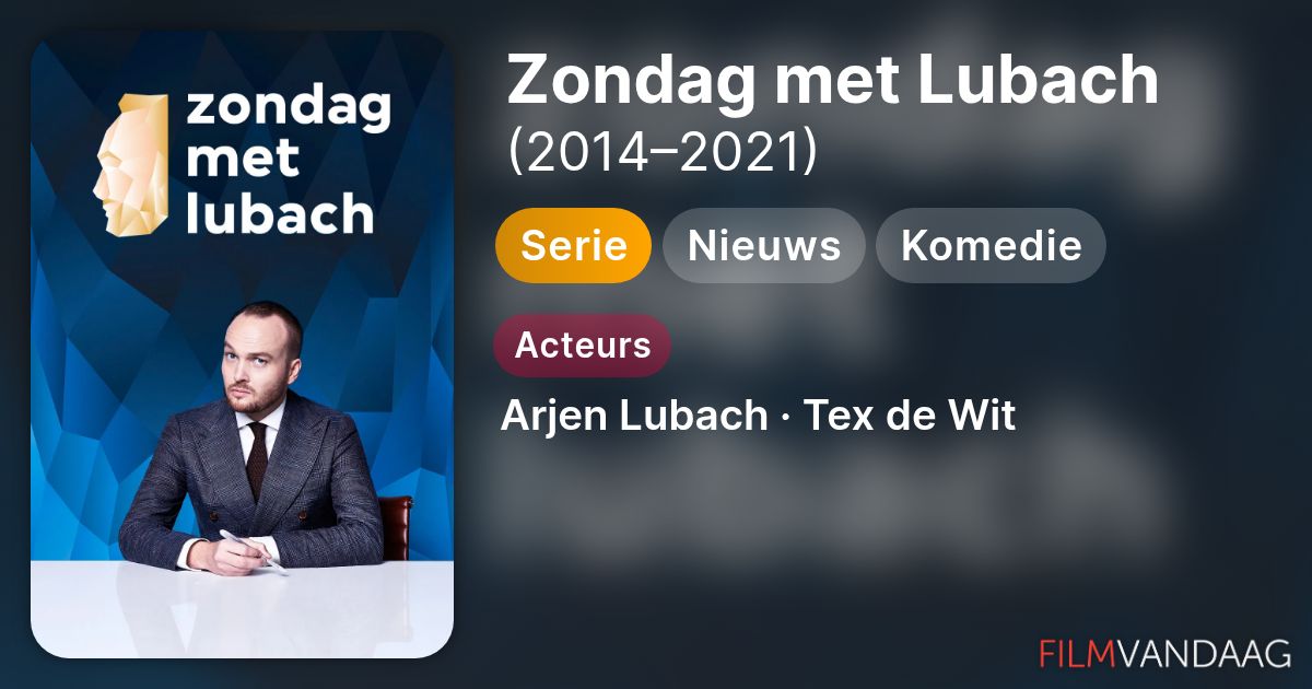 Zondag met Lubach (serie, 20142021) FilmVandaag.nl