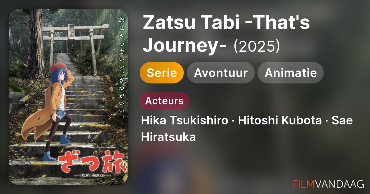 Volledige Cast van Zatsu Tabi -That's Journey- (serie, 2025