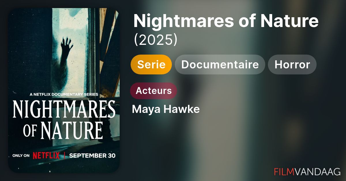 Nightmares of Nature (serie, 2025) - FilmVandaag.nl
