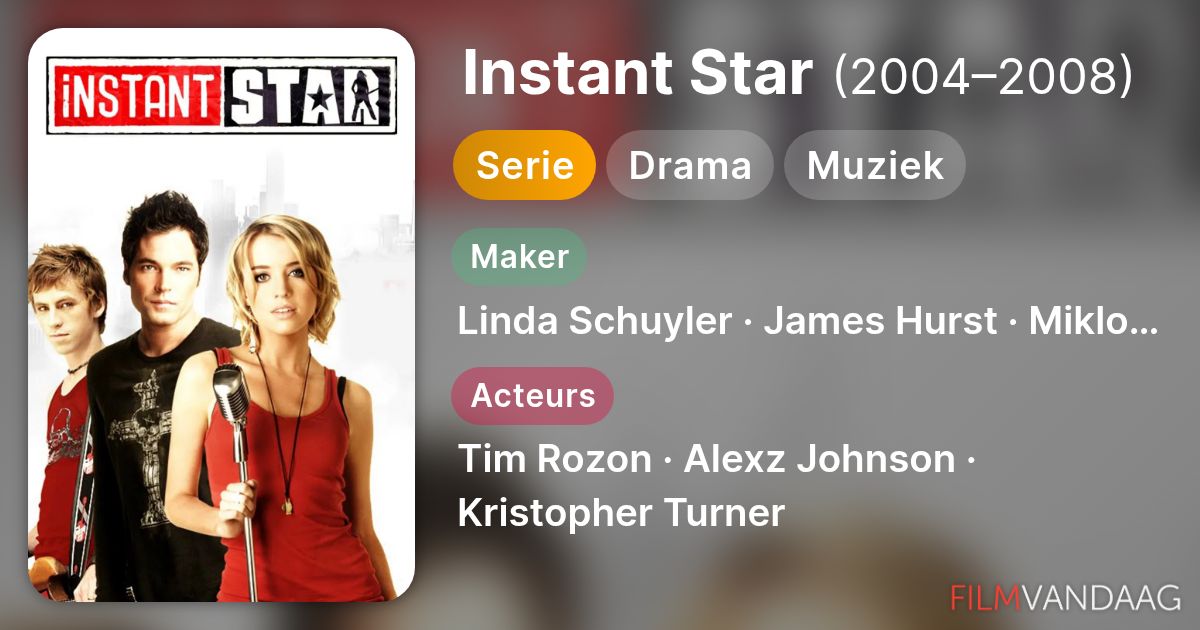 Instant Star Drake Instant Star (serie, 2004–2008) - FilmVandaag.nl