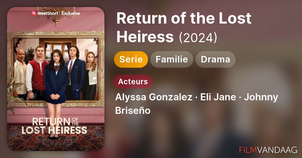 Return of the Lost Heiress (serie, 2024) - FilmVandaag.nl