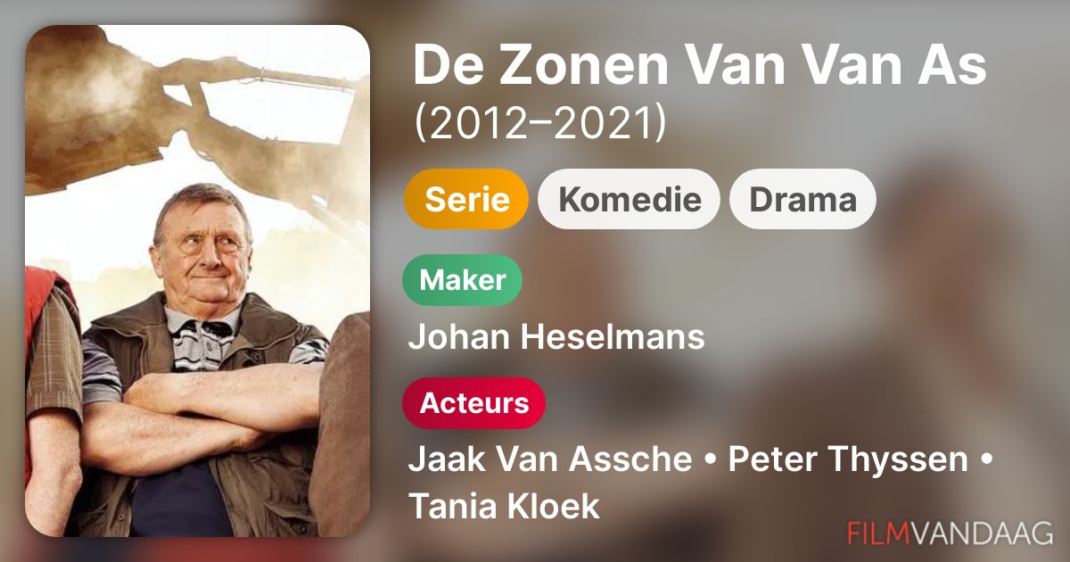 Koop De Zonen Van Van As (serie, 2012 ) op dvd of bluray FilmVandaag.nl