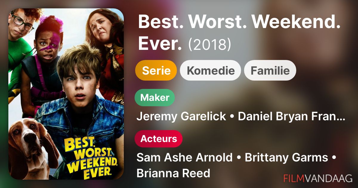 Best. Worst. Weekend. Ever. (serie, 2018) FilmVandaag.nl