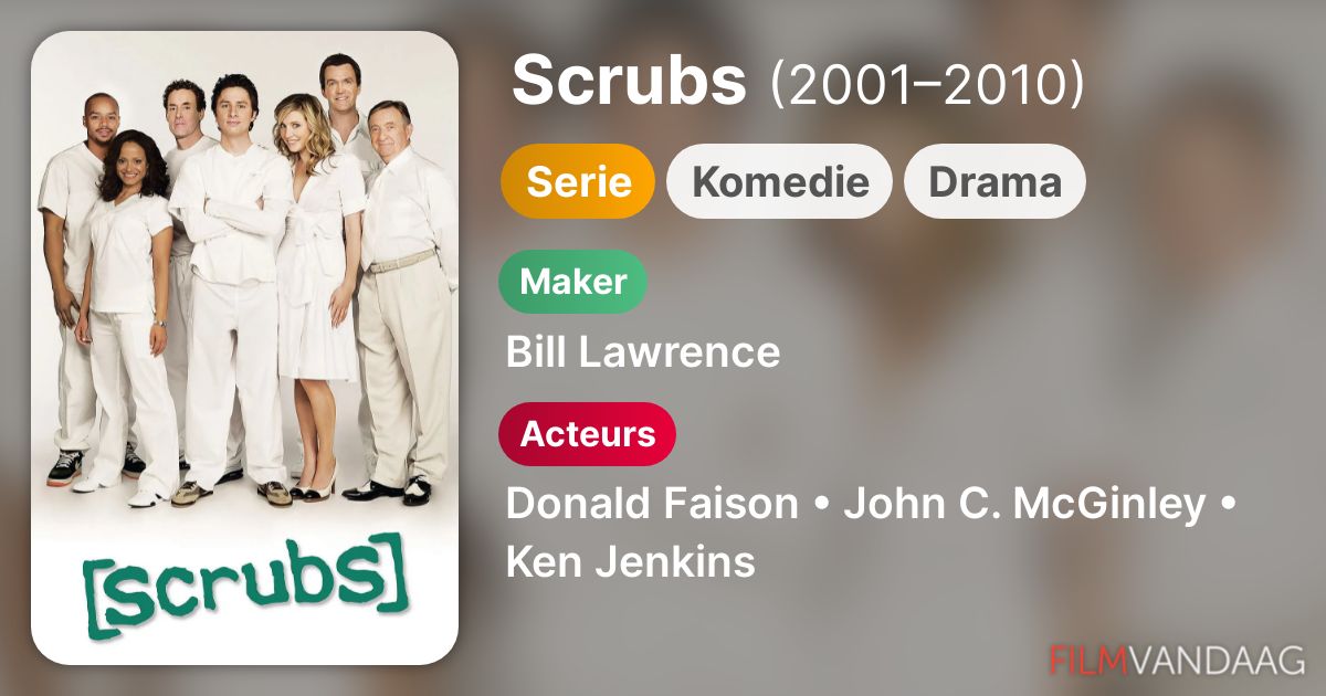 Scrubs (serie, 20012010) FilmVandaag.nl