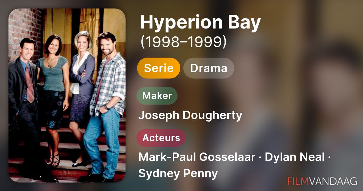 Hyperion Cast Volledige Cast van Hyperion Bay (serie, 1998–1999) - FilmVandaag.nl