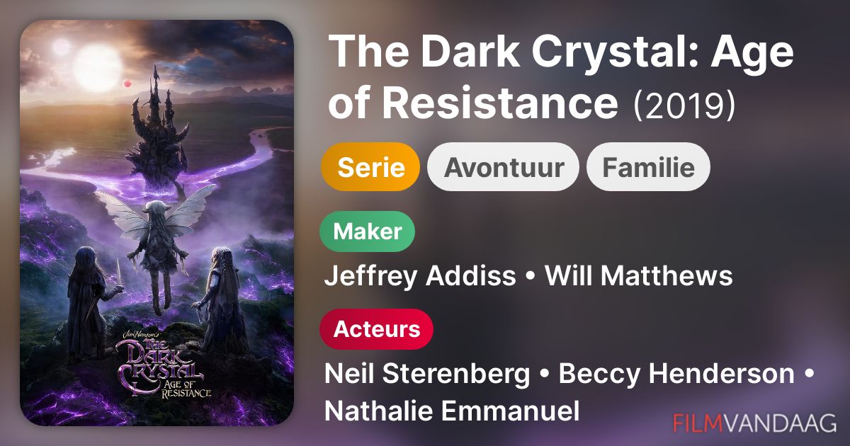 Dark Crystal Age Of Resistance Dvd Koop The Dark Crystal: Age of Resistance (serie, 2019) op dvd of blu
