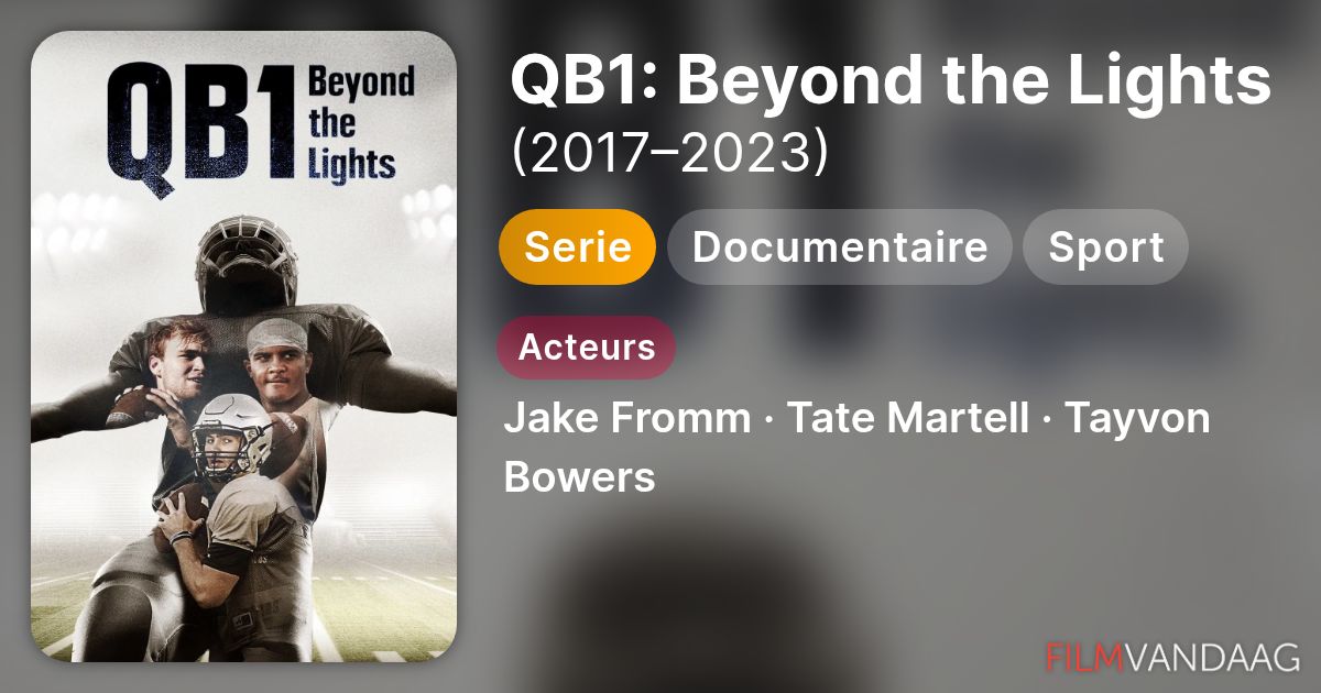QB1: Beyond the Lights (serie, 2017–2023) - FilmVandaag.nl