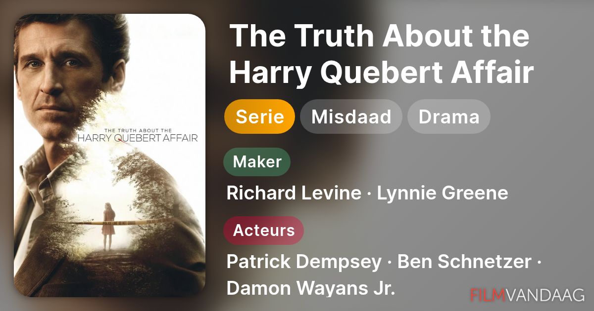 Koop The Truth About the Harry Quebert Affair (serie, 2018) op dvd of