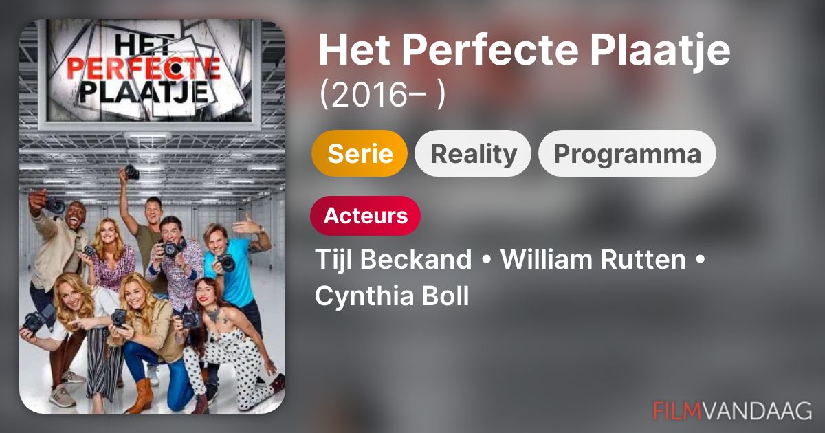 Volledige Cast van Het Perfecte Plaatje (serie, 2016 ) FilmVandaag.nl Volledige Cast van Het Perfecte Plaatje (serie, 2016 ) FilmVandaag.nl