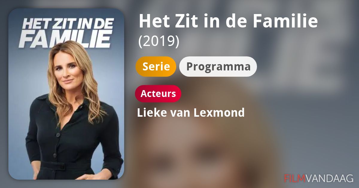 Het Zit In De Familie Nl