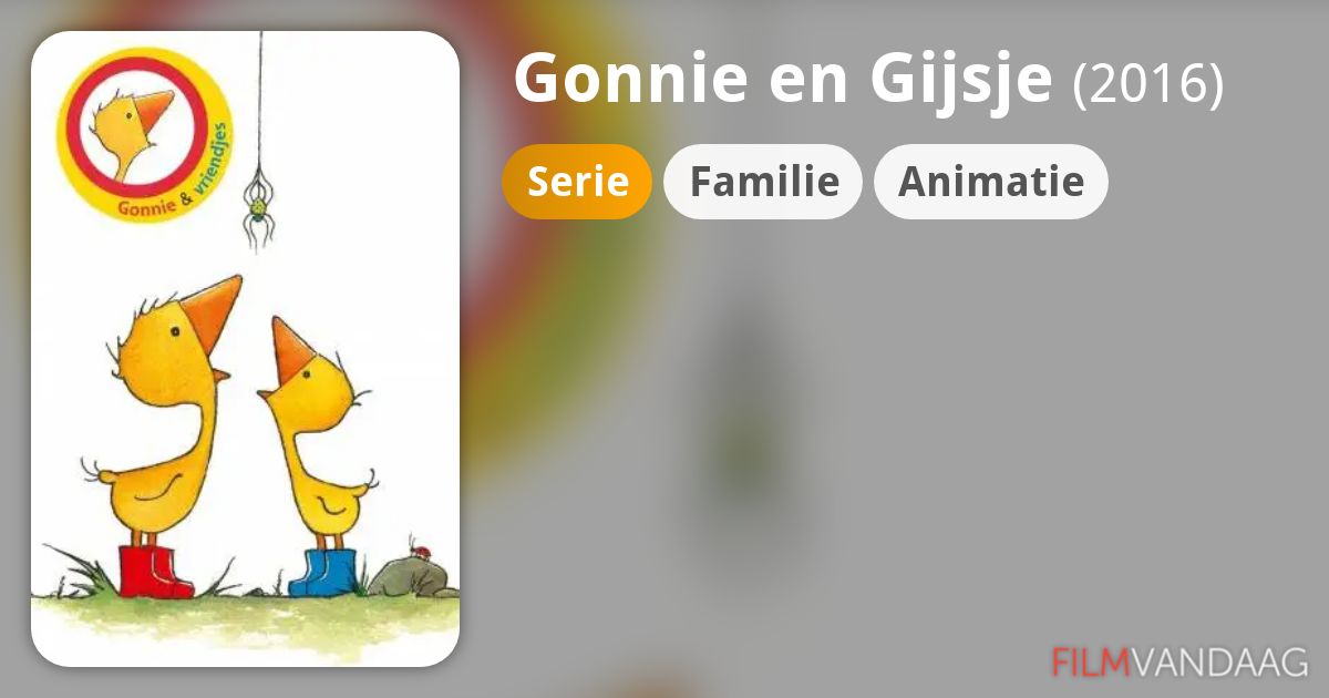 Gonnie en Gijsje (serie, 2016) - FilmVandaag.nl