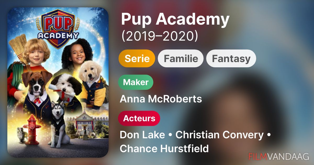 Koop Pup Academy (serie, 20192020) op dvd of bluray FilmVandaag.nl