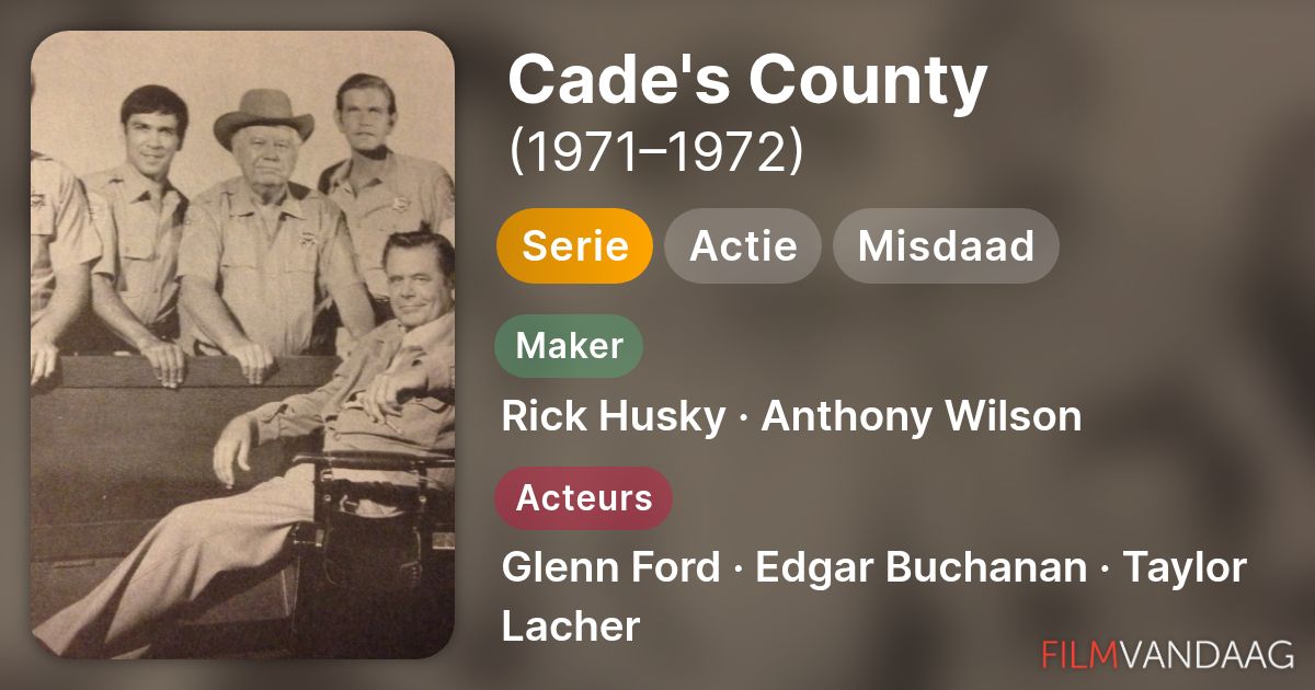 Cade's County (serie, 1971–1972) - FilmVandaag.nl