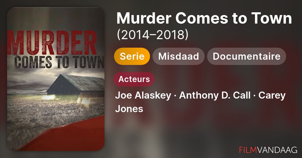 Murder Comes to Town (serie, 2014–2018) - FilmVandaag.nl
