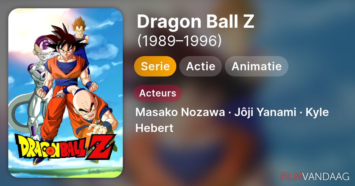 DRAGON BALL Z TV SERIES 1989 1996 visual data 7