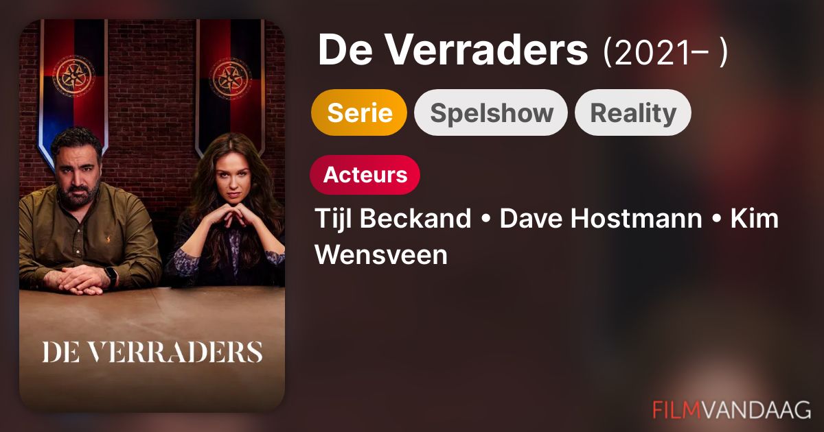 De Verraders (serie, 2021 ) Nu Online Kijken FilmVandaag.nl