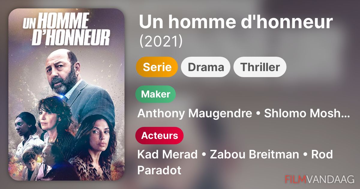 Un Homme D'honneur Streaming Gratuit Seizoen 2 Un homme d'honneur: komt er een nieuw seizoen? - FilmVandaag.nl