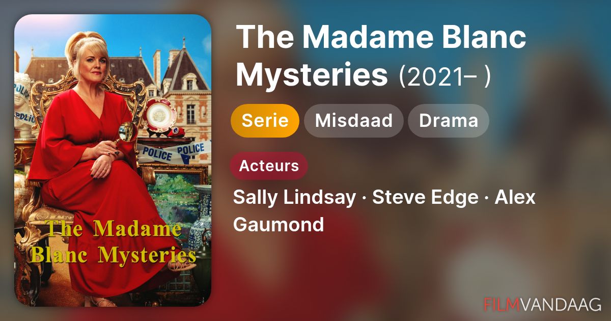 Volledige Cast van The Madame Blanc Mysteries (serie, 2021