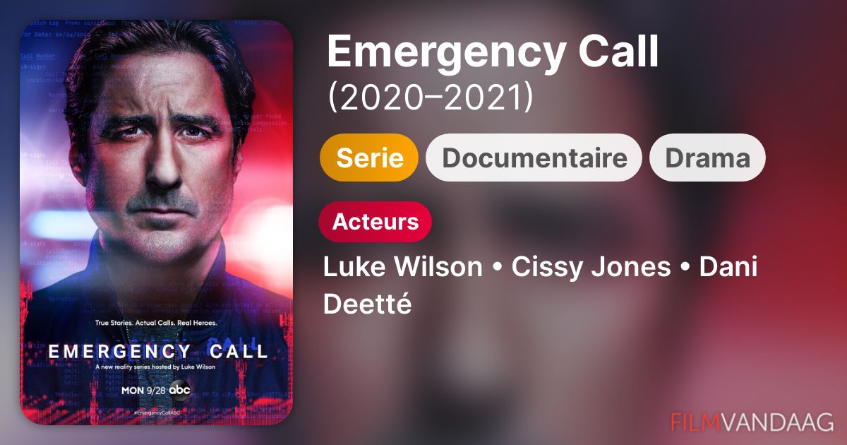 Emergency Call (serie, 20202021) FilmVandaag.nl