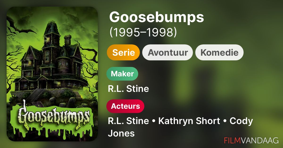 Goosebumps (serie, 19951998) FilmVandaag.nl