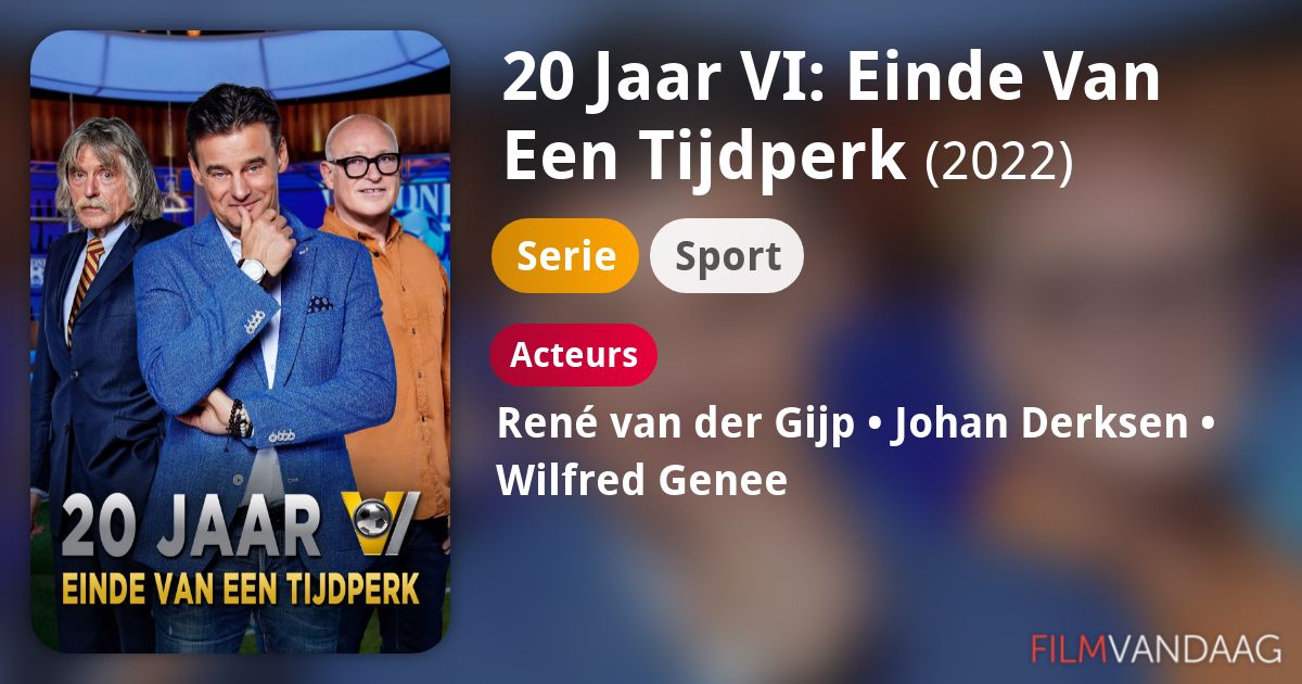 20 Jaar VI: Einde Van Een Tijdperk (serie, 2022) - FilmVandaag.nl