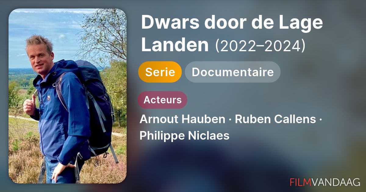 Dwars door de Lage Landen (serie, 2022–2024) - FilmVandaag.nl