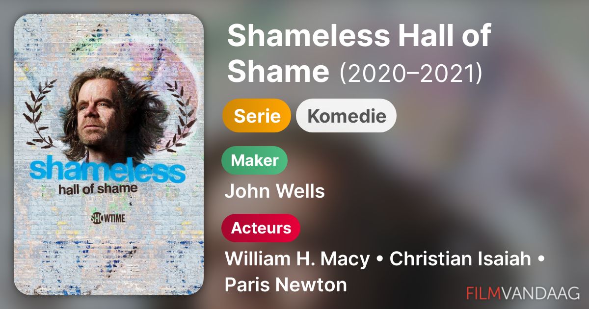 Seizoen 2 Shameless Hall of Shame komt er een nieuw seizoen? FilmVandaag.nl